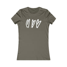 Load image into Gallery viewer, Three Crooked Hearts Women's Cut Short Sleeve T-Shirt
