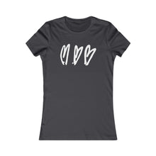 Load image into Gallery viewer, Three Crooked Hearts Women's Cut Short Sleeve T-Shirt
