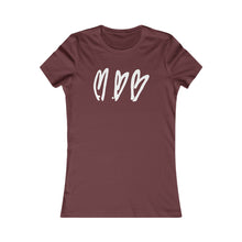 Load image into Gallery viewer, Three Crooked Hearts Women's Cut Short Sleeve T-Shirt
