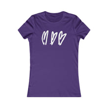 Load image into Gallery viewer, Three Crooked Hearts Women's Cut Short Sleeve T-Shirt