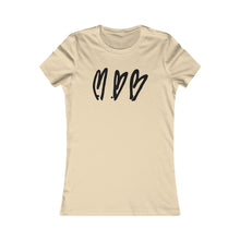 Load image into Gallery viewer, Three Crooked Hearts Women's Cut Short Sleeve T-Shirt