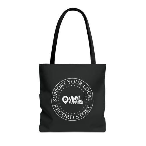 Support Your Local Record Store Tote Bag | VinylMapper.com