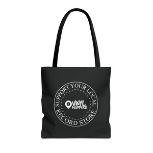 Support Your Local Record Store Tote Bag | VinylMapper.com