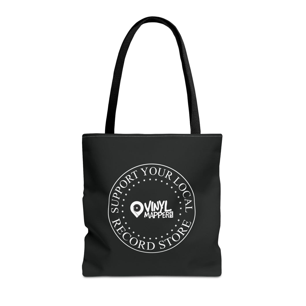 Support Your Local Record Store Tote Bag | VinylMapper.com