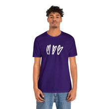 Load image into Gallery viewer, Three Crooked Hearts Unisex Short Sleeve T-Shirt