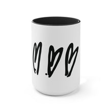 Load image into Gallery viewer, &quot;Three Crooked Hearts&quot; Coffee Mug (11oz or 15oz)