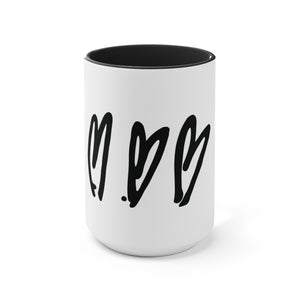 "Three Crooked Hearts" Coffee Mug (11oz or 15oz)