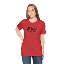 Load image into Gallery viewer, Three Crooked Hearts Short Sleeve T-Shirt