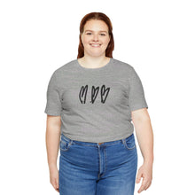 Load image into Gallery viewer, Three Crooked Hearts Short Sleeve T-Shirt