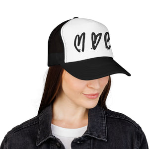 Three Crooked Hearts Foam Trucker Hat