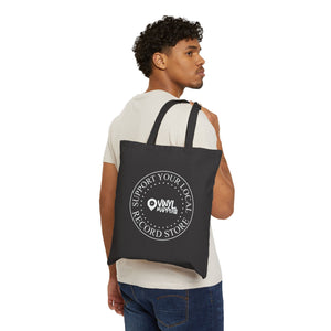VinylMapper.com Support Your Local Record Store Canvas Tote Bag
