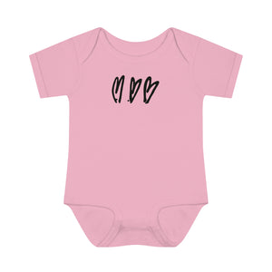 Three Crooked Hearts Infant Bodysuit | Pearl Jam Inspired