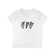 Load image into Gallery viewer, Three Crooked Hearts Ladies V-Neck Tee