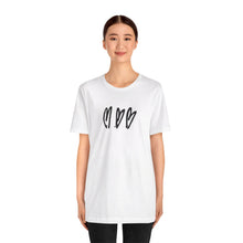 Load image into Gallery viewer, Three Crooked Hearts Short Sleeve T-Shirt