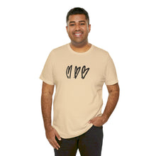 Load image into Gallery viewer, Three Crooked Hearts Short Sleeve T-Shirt