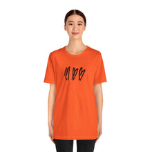 Load image into Gallery viewer, Three Crooked Hearts Short Sleeve T-Shirt