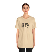 Load image into Gallery viewer, Three Crooked Hearts Short Sleeve T-Shirt