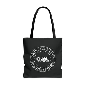 Support Your Local Record Store Tote Bag | VinylMapper.com
