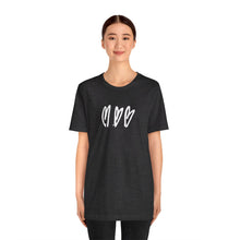 Load image into Gallery viewer, Three Crooked Hearts Short Sleeve T-Shirt