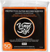 Load image into Gallery viewer, Vinyl Styl™ 12-inch Clear Outer Record Sleeve 50CT