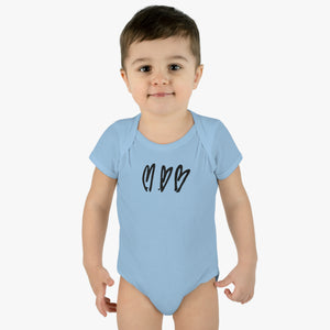 Three Crooked Hearts Infant Bodysuit | Pearl Jam Inspired