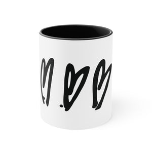 "Three Crooked Hearts" Coffee Mug (11oz or 15oz)