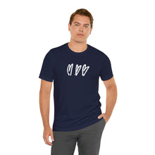 Load image into Gallery viewer, Three Crooked Hearts Short Sleeve T-Shirt