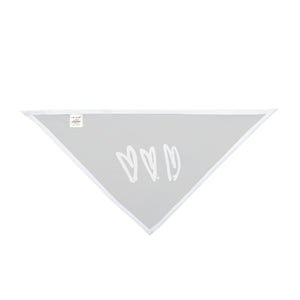 Three Crooked Hearts Dog Bandana (Black)