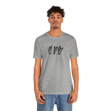 Load image into Gallery viewer, Three Crooked Hearts Short Sleeve T-Shirt