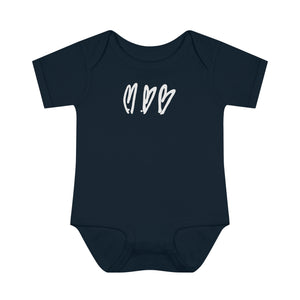 Three Crooked Hearts Infant Bodysuit | Pearl Jam Inspired