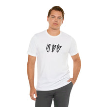 Load image into Gallery viewer, Three Crooked Hearts Short Sleeve T-Shirt