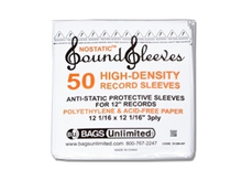 Load image into Gallery viewer, Bags Unlimited 12-Inch White Vinyl Record Inner Sleeve (50ct)