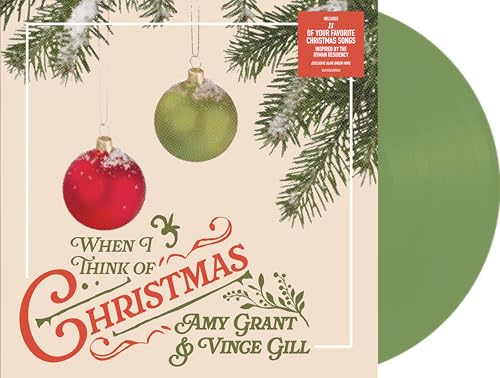 Amy Grant & Vince Gill - When I Think Of Christmas [Olive Green LP] Vinyl