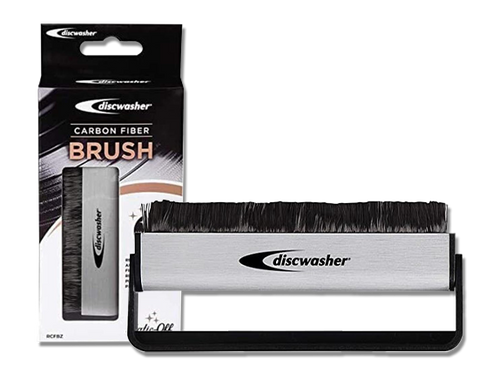 Discwasher Carbon Fiber Vinyl Record Cleaning Anti-Static Brush (Silver)