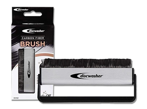 Discwasher Carbon Fiber Vinyl Record Cleaning Anti-Static Brush (Silver)