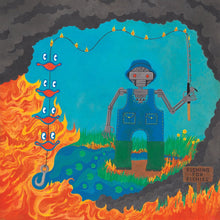 Load image into Gallery viewer, King Gizzard &amp; The Lizard Wizard Fishing For Fishies (Limited Edition, &quot;Oil Spill&quot; Black &amp; Blue Colored Vinyl) Vinyl