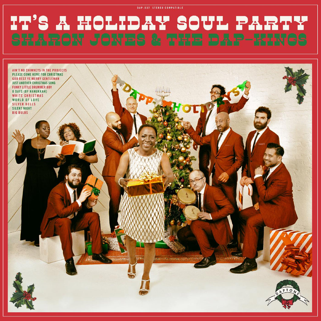 Sharon & The Dap-Kings Jones It's A Holiday Soul Party (CANDY CANE COLOR VINYL) Vinyl