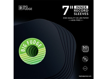 Load image into Gallery viewer, Big Fudge 7-Inch 45 RPM Inner Round Corner Record Sleeves (Black - 50 ct.)