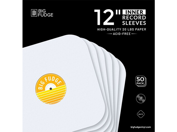 Big Fudge 12-Inch Round Corner Inner Record Sleeves (50 ct.)