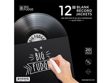 Load image into Gallery viewer, Big Fudge Black 12-Inch Vinyl LP Blank Record Jackets (20 ct.)