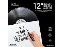 Load image into Gallery viewer, Big Fudge White 12-Inch Vinyl LP Blank Record Jackets (20 ct.)
