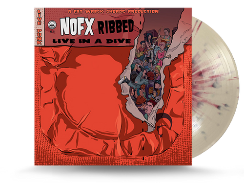 NOFX-Ribbed-Live-in-a-Dive Bone With Ox blood Splatter