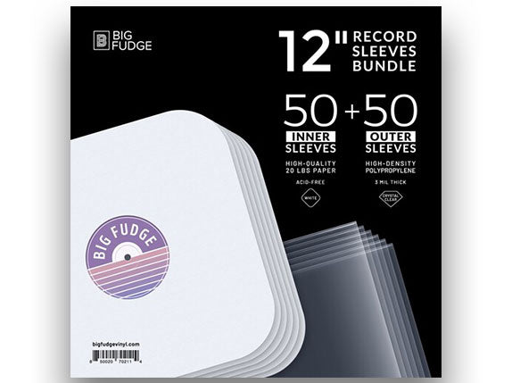 100 LP Sleeves Combo Pack (50 3 mil Outer & 50 Master Inner Sleeves) 33 RPM  12 Vinyl Record Sleeves Provide Your LP Collection with The Proper