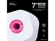 Load image into Gallery viewer, Big Fudge 7-Inch 45 RPM Inner Round Corner Record Sleeves (100 ct.)