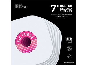 Big Fudge 7-Inch 45 RPM Inner Round Corner Record Sleeves (100 ct.)