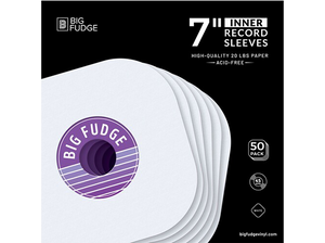 Big Fudge 7-Inch 45 RPM Inner Round Corner Record Sleeves (50 ct.)