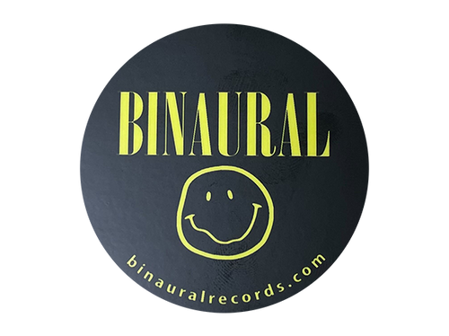 Binaural Records - Nirvana Smiley Face Logo Circle Sticker