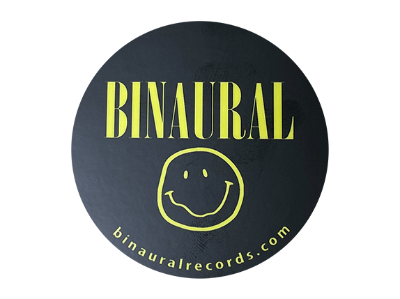 Binaural Records - Nirvana Smiley Face Logo Circle Sticker