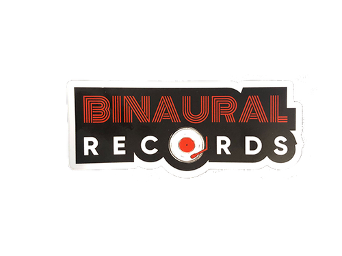 Binaural Records Die Cut Logo Sticker