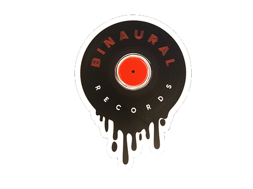 Binaural Records Melting Vinyl Sticker